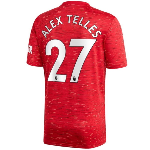 Camiseta Manchester United NO.27 Alex Telles Primera equipo 2020-2021 Rojo